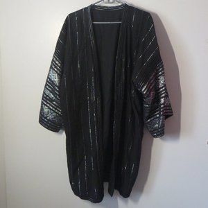 Vintage 70s Jinbei Kimono Japanese Traditional Wear Summer Kimono Robe